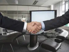 Handshake symbolising partnership