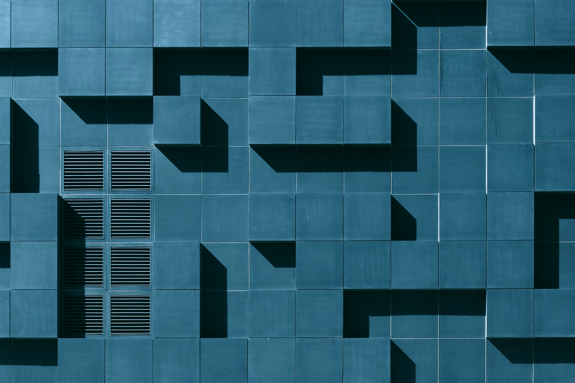 Abstraktes blaues geometrisches Muster